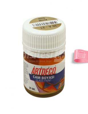 Artdeco Cam Boyası - Altın - 25 ml