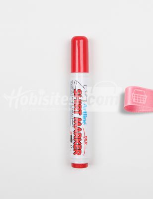 Artline Shirt Marker - T-Shirt Kalemi - Red - 2 mm