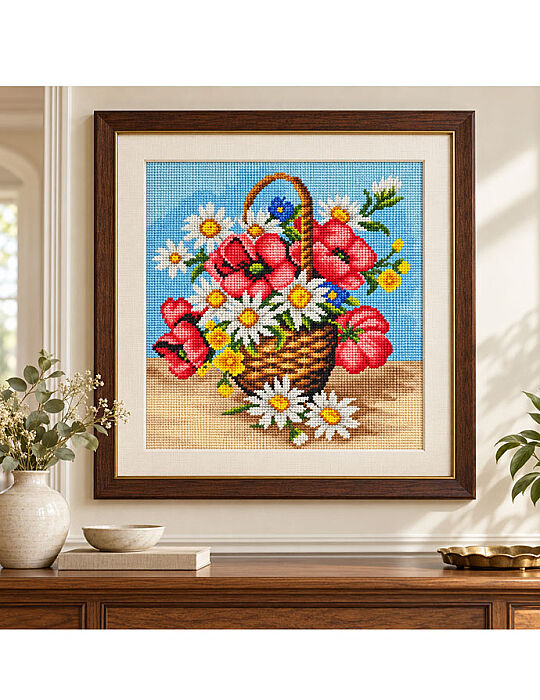 Baskılı Goblen Pano - 24x30 cm 2354H - 3