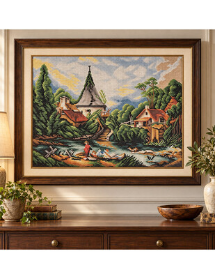Baskılı Goblen Pano - 40x50 cm 2475 - Thumbnail