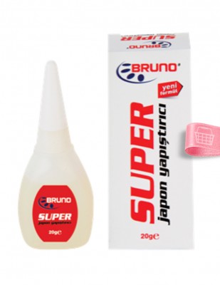  - Bruno Super Japon Yapıştırıcı, Yeni Formül - 20 gr