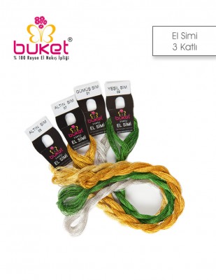 BUKET - Buket El Nakış Simi 3 Katlı - Çile