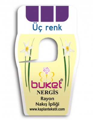 BUKET - Buket Nergis El Nakış İplikleri - Üç Renkler