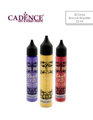 Cadence 3D Dora Metalik Boncuk Boyalar - 25 ml