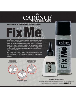 CADENCE - Cadence Fix Me Hızlı Yapıştırıcı - Şeffaf - 50+200 ml (1)