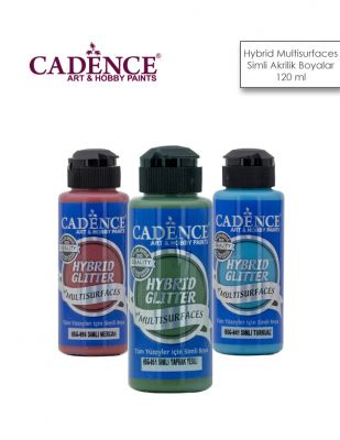 Cadence Hybrid Multisurfaces Simli Akrilik Boyalar - 120 ml