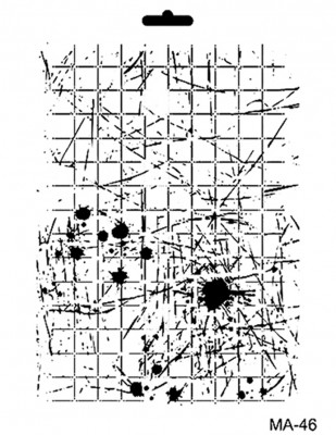 CADENCE - Cadence MA Serisi Stencil - Mixed Media Stencil, A4 - MA46
