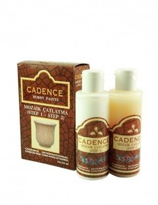 CADENCE - Cadence Mozaik Çatlatma Seti - 70+70 ml