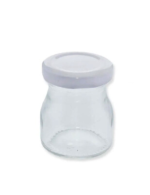  - Kapaklı Cam Kavanoz - Tombik - 6 x 4,5 cm