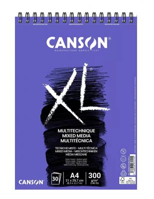 Canson XL Media Teknik Çizim Defteri, A4 - 300 gr - 30 Sayfa