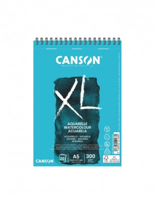 CANSON - Canson XL Aquarelle Watercolour Paper, SuluBoya Defteri, A5 - 300 gr - 20 Yaprak