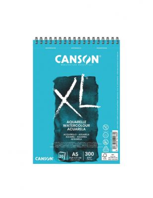 Canson XL Aquarelle Watercolour Paper, SuluBoya Defteri, A5 - 300 gr - 20 Yaprak