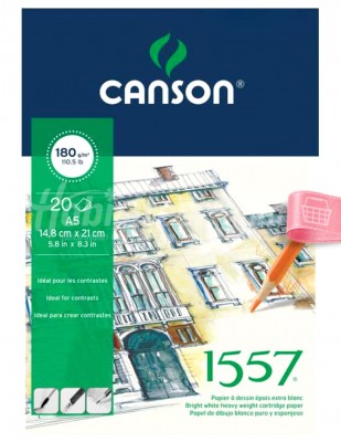 CANSON - Canson Drawing Teknik Çizim Defteri - A5 - 20 Yaprak