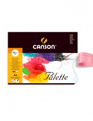 CANSON - Canson Palet Defter, 40 Adet Kağıt Palet - A3 40 Yaprak