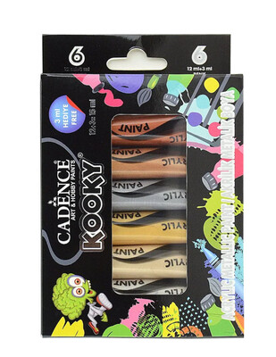 CADENCE - Cadence Kooky Metalik Akrilik Boya Seti - 15 ml - 6lı Set