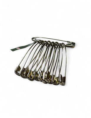 - Çengelli İğne - 4,5 cm - 12 Adet Gümüş