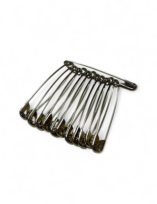 - Çengelli İğne - 6,5 cm - 12 Adet Gümüş