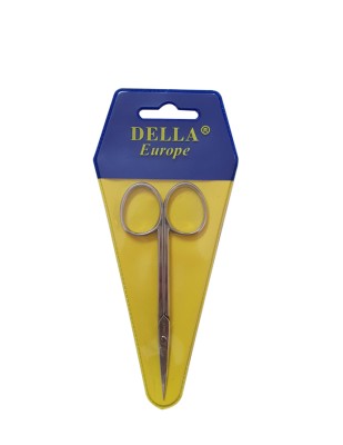 - Della Europe Nakış Makası - Nikel Kaplama, Paslanmaz, Kıvrık Uçlu - 11 cm