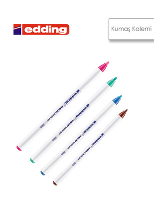 Edding 4600 Tekstil Kalemleri, Kumaş Boyama Kalemleri - Farklı Renk Seçenekleriyle - Thumbnail