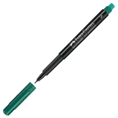 Faber Castell 1523 S Multimark Permanent Pen, Yazı Kalemi, Silgili - Yeşil