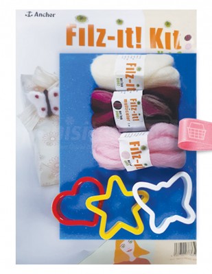 ANCHOR - Anchor Filz-it Keçe Kiti - Kalp, Kelebek, Yıldız