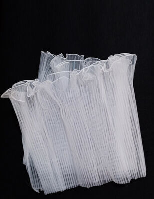 Fırfırlı Gelin Buketi Tülü - Beyaz - 30 x 200 cm