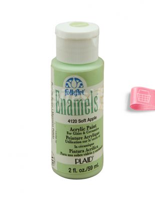 Folkart Enamels Fırınlanabilir Cam ve Seramik Boyası - 59 ml
