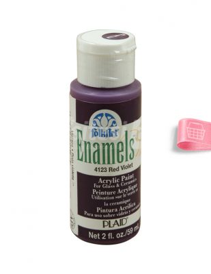 Folkart Enamels Fırınlanabilir Cam ve Seramik Boyası - 59 ml