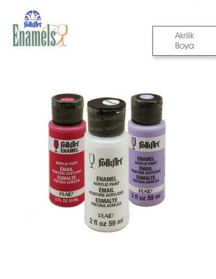 Folkart Enamels Fırınlanabilir Cam ve Seramik Boyası - 59 ml