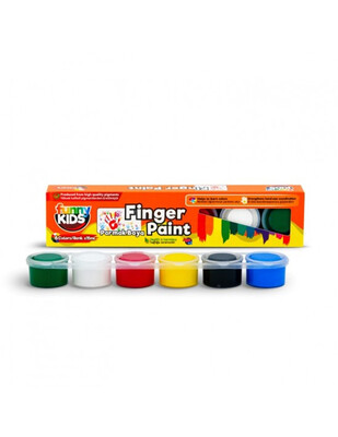 RICH - Funny Kids Finger Paint, Parmak Boya Seti, Her Renk 15 ml - 6 Renk