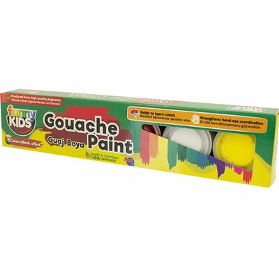 RICH - Funny Kids Guaj Boya Seti - 6 Renk - 15 ml