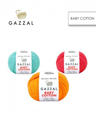 GAZZAL - Gazzal Baby Cotton El Örgü İplikleri