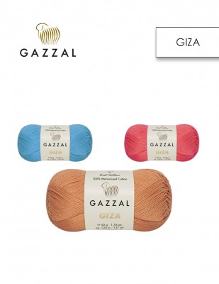 GAZZAL - Gazzal Giza Merserize El Örgü İplikleri - 50 Gr