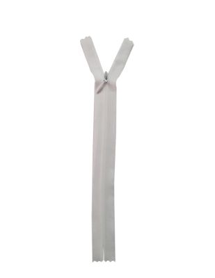 Gizli Fermuar - 18 cm - Beyaz