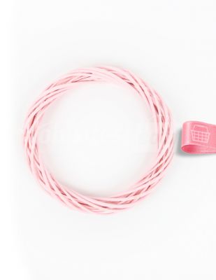Hasır Kapı Süsü - Çap 25 cm - Pembe