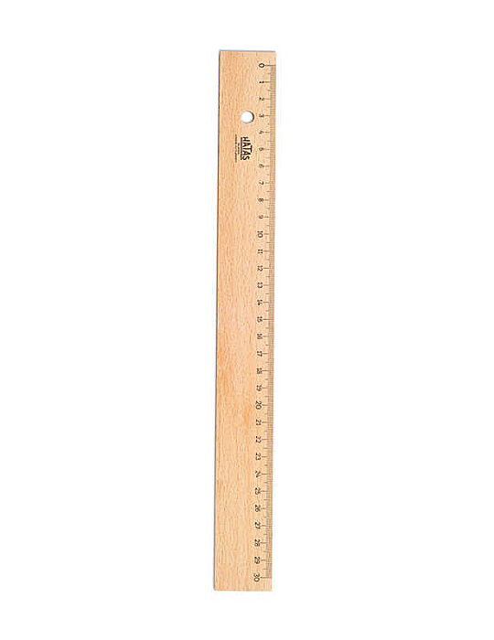 Hatas Ahşap Cetvel - 30 cm - 1