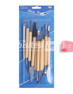 Art&Art Clay Set, Seramik Modelleme Seti - Çift Uçlu 11 Parça