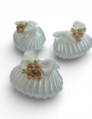 İstiridye Mum - Hediyelik - 15 Adet - Thumbnail