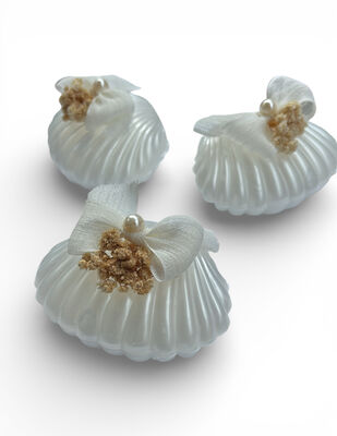 İstiridye Mum - Hediyelik - 15 Adet