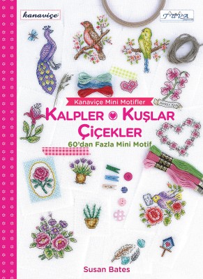 TUVA - Kanaviçe Mini Motifler: Kalpler, Kuşlar, Çiçekler - 5870