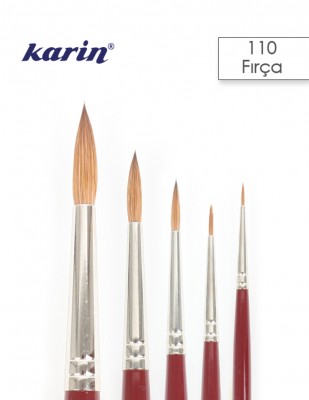 KARIN - Karin Da Vinci 110 Seri Çok Amaçlı Fırçalar - Tezhib, Minyatür, Sulu Boya