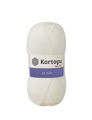 Kartopu Ak Soft El Örgü İplikleri