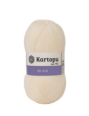 Kartopu Ak Soft El Örgü İplikleri