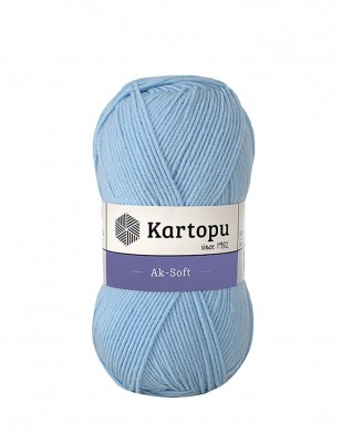 Kartopu Ak Soft Hand Knitting Yarns - Thumbnail