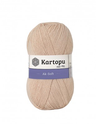Kartopu Ak Soft Hand Knitting Yarns - Thumbnail
