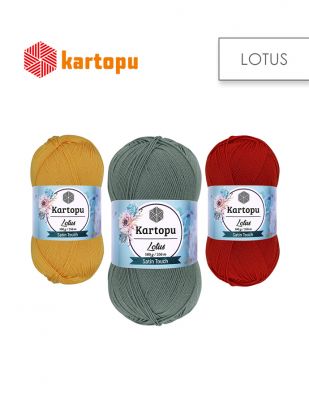 Kartopu Lotus El Örgü İplikleri