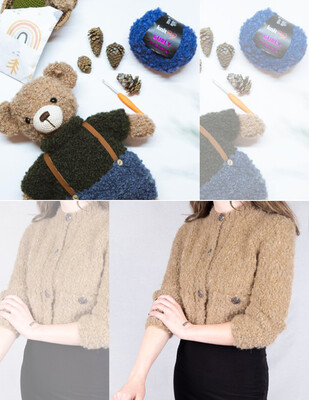 KNITME - Knit me Curly Alpaca El Örgü İplikleri (1)