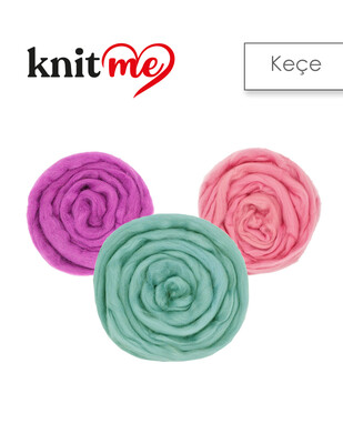 ETROFİL - Knitme Keçe Yünü, % 100 Keçe Yün - 50 Gr / 1,8 mt