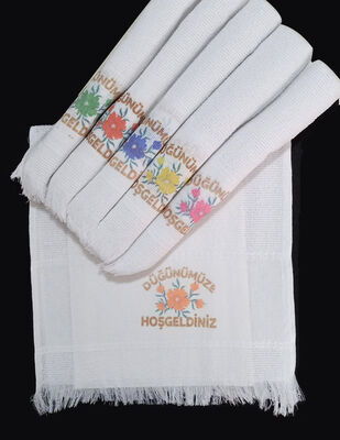 Konvoy Araba Havlusu Çiçek - 35x70 cm - 12 Adet