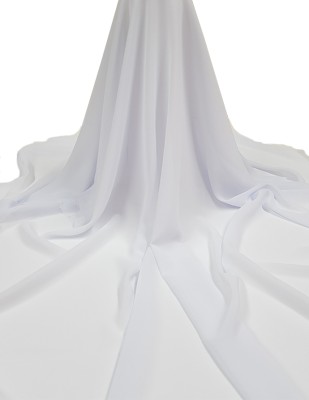  - Krep Şifon Kumaş - En 150 cm - Beyaz